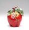 Ceramic Apple Figurine, Home Decor, Kitchen Decor, Gift for Teacher, Gift for Mom, Gift for Her